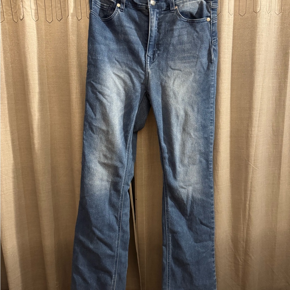 D2G Light & Dark Blue Women's Skinny Jeans